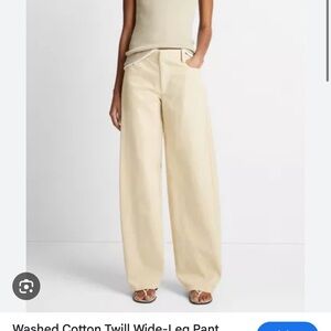 Vince Wide Leg Pants in Cream